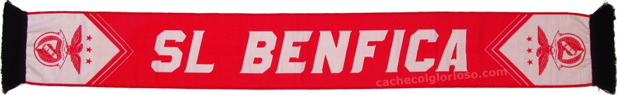 cachecol sl benfica vermelho pontas brancas ILJ2812