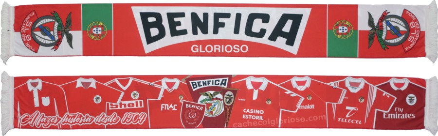 cachecol benfica glorioso fazer historia desde 1904