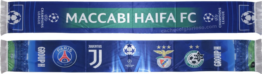 cachecol maccabi haifa benfica grupo liga campeoes 2022-23