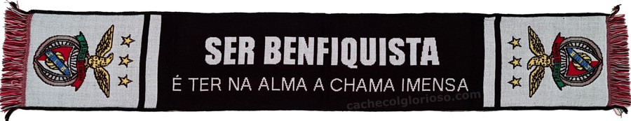 cachecol benfica ser benfiquista ter na alma a chama imensa