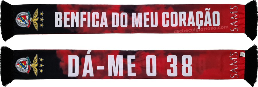 cachecol benfica do meu coracao da-me 38 sams