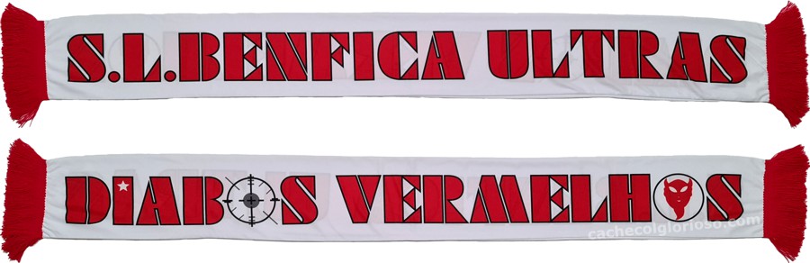 cachecol sl benfica ultras diabos vermelhos