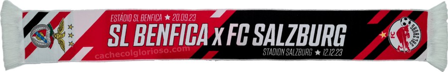 cachecol benfica salzburg liga dos campeoes 2023-24