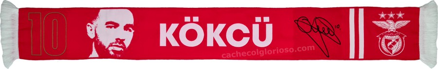 cachecol benfica atletas 2023-24 kokcu 10