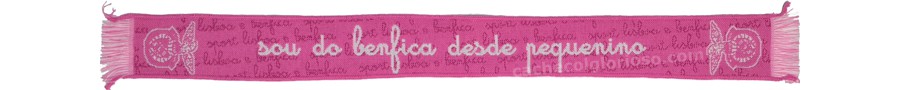 cachecol sou do benfica desde pequenino rosa mini