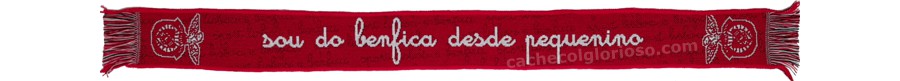 cachecol sou do benfica desde pequenino vermelho mini