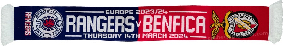 cachecol benfica rangers liga europa 2023-24