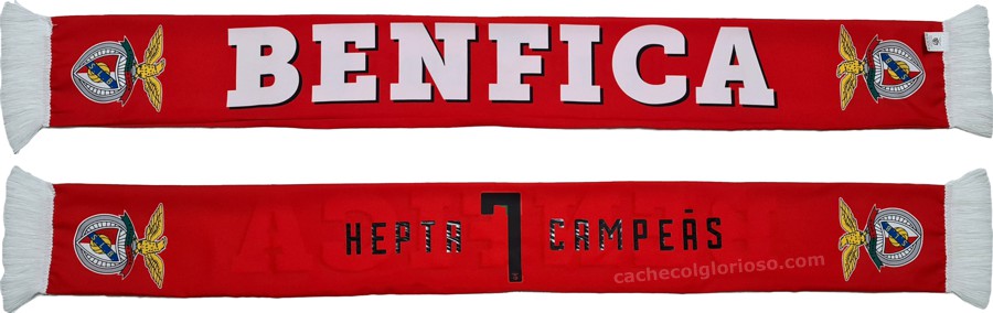 cachecol benfica hepta campeas futsal 2023-24