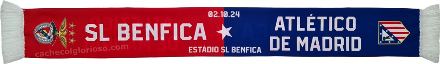 cachecol benfica atletico madrid liga dos campeoes 2024-25