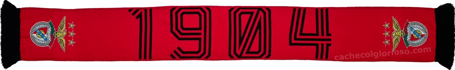 cachecol benfica vermelho 1904 oficial 2024-25 lj08820