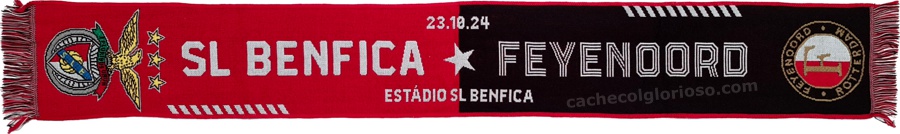 cachecol benfica feyenoord liga dos campeoes 2024-25