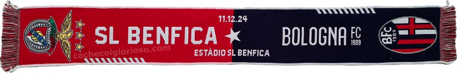 cachecol benfica bologna liga dos campeoes 2024-25 lj08881