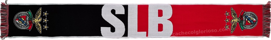 cachecol benfica slb preto vermelho oficial 2024-25 lj08872