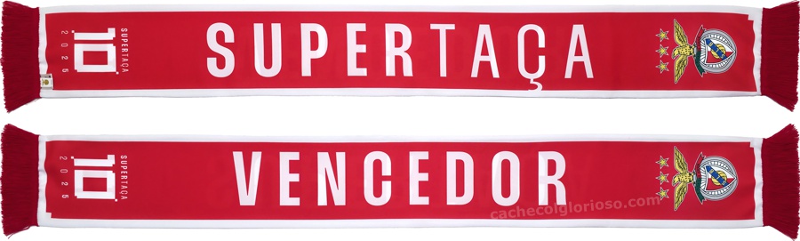 cachecol benfica vencedor supertaca 2025