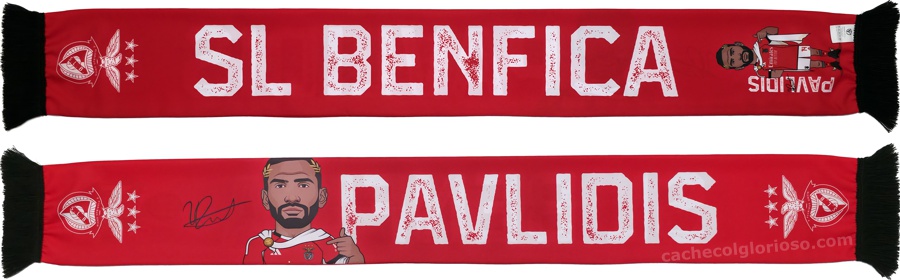 cachecol benfica atletas 2025-26 pavlidis lj09132