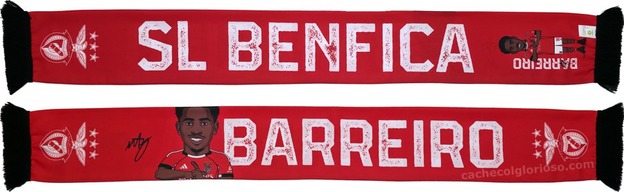 cachecol benfica atletas 2025-26 barreiro lj09134