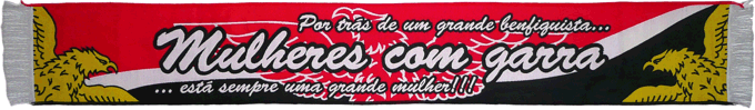 Cachecol Cachecóis Benfica Mulheres Garra