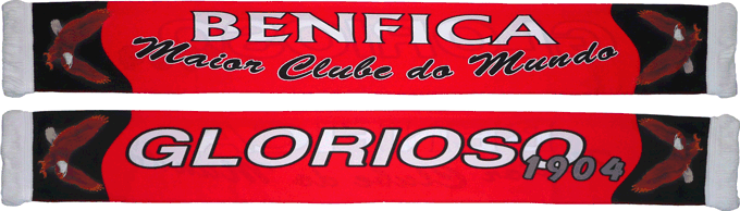 Cachecol Cachecóis Benfica Maior Clube do Mundo