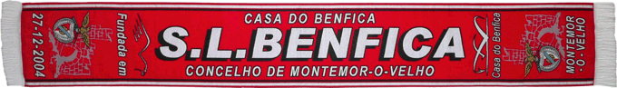 Cachecol Cachecóis Casa do Benfica de Montemor-o-Velho