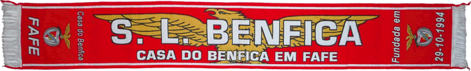 Cachecol Cachecóis Casa do Benfica em Fafe