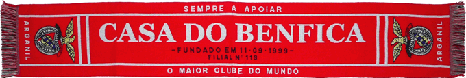 Cachecol Cachecóis Casa do Benfica de Arganil