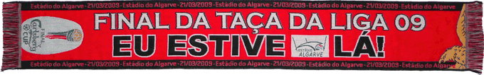 Cachecol Cachecóis Benfica Final da Taça da Liga Eu Estive Lá