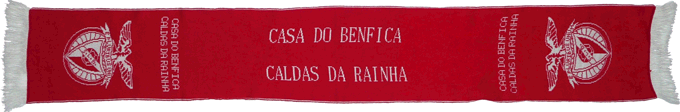 Cachecol Cachecóis Casa do Benfica nas Caldas da Rainha