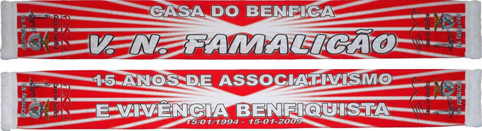 Cachecol Cachecóis Casa do Benfica em Vila Nova de Famalicão