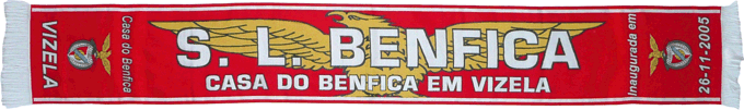 Cachecol Cachecóis Casa do Benfica em Vizela