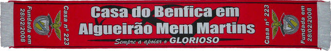 Cachecol Cachecóis Casa do Benfica em Algueirão Mem-Martins