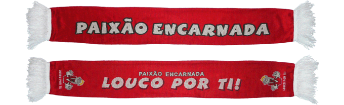 Cachecol Benfica Paixão Encarnada Louco Por Ti