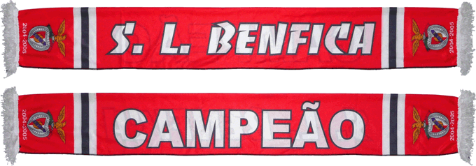 Cachecol Benfica Campeão 2004-05