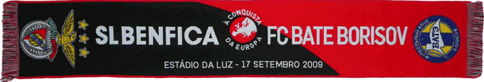 Cachecol Cachecóis Benfica Bate Borisov Liga Europa 2009-10