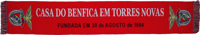Cachecol Cachecóis Casa do Benfica em Torres Novas
