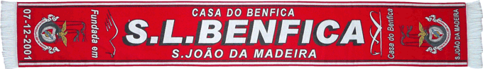 Cachecol Cachecóis Casa do Benfica em São João da MAdeira