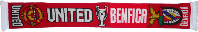 Cachecol Benfica Manchester United Liga dos Campeões 2006-07