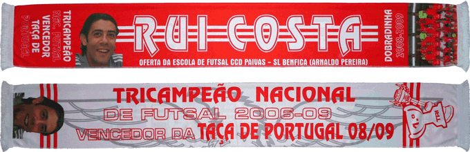 Cachecol Benfica Futsal Rui Costa