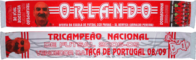 Cachecol Benfica Futsal Orlando Ferreira