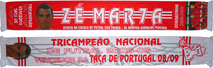 Cachecol Benfica Futsal 7 Zé Maria