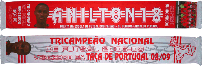 Cachecol Benfica Futsal 18 Anilton