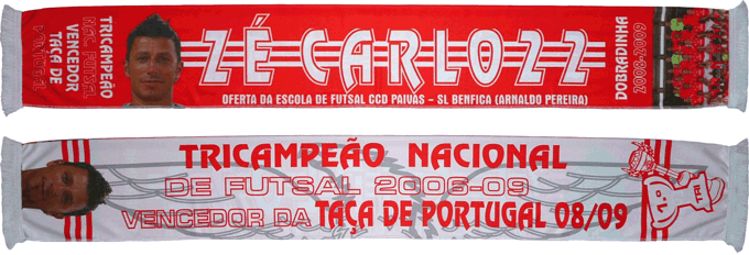 Cachecol Benfica Futsal 22 Zé Carlos