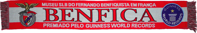 Cachecol Benfica Museu SLB Fernando Benfiquista França Guinness