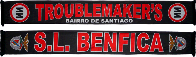 Cachecol No Name Boys Troublemakers Bairro Santigo SL Benfica