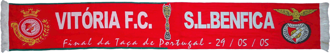 Cachecol Benfica Setúbal Taça Portugal 2004-05