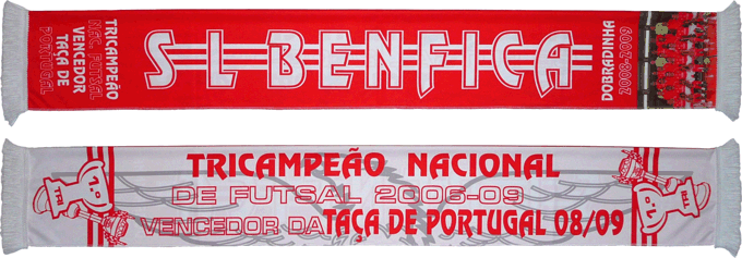 Cachecol Benfica Tricampeão Dobradinha
