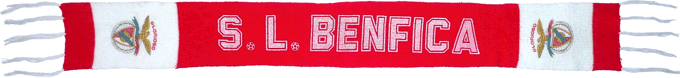 Cachecol SL Benfica Lã Estampado Antigo