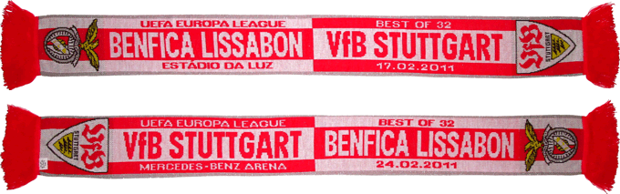 Cachecol Benfica Estugarda Liga Europa 2010-11