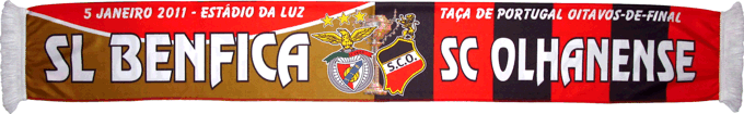 Cachecol Benfica Olhanense Taça de Portugal 2010-11