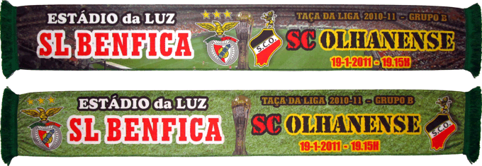 Cachecol Benfica Olhanense Taça da Liga 2010-11