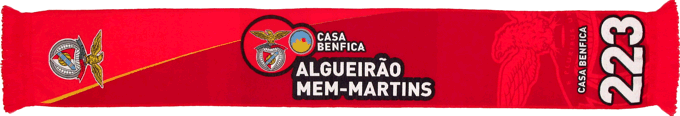 Cachecol Casa do Benfica em Algueirão Mem-Martins